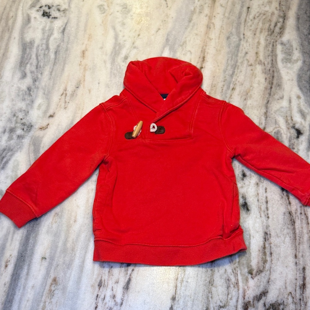Janie and Jack Cozy Red Kids Pullover